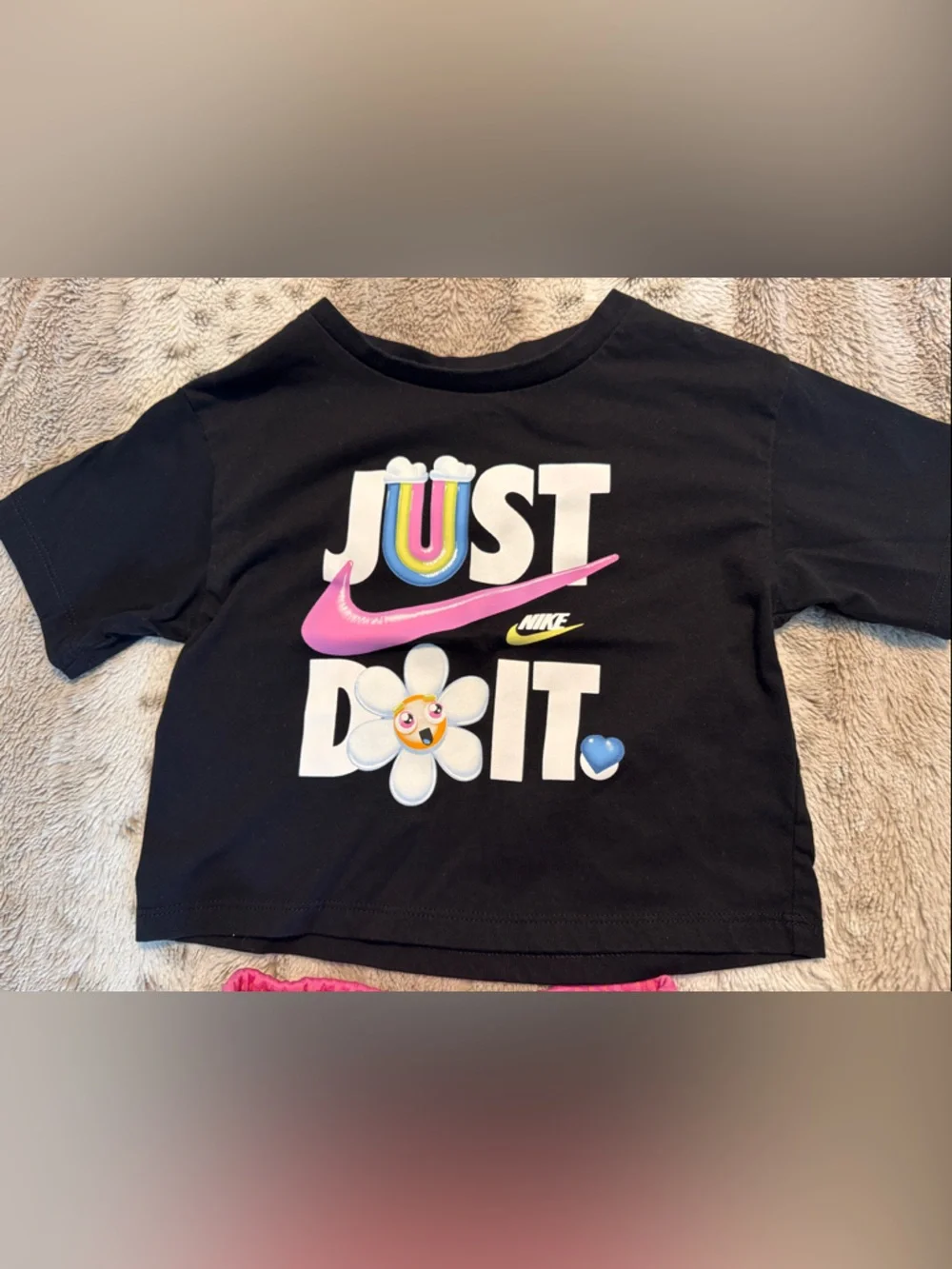 Nike Pink and Orange Toddler Girls' Athletic Skort Set 3T - Picture 2 of 5